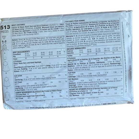 Simplicity Costume Pattern 2499 2513 2502 McCalls M4622 Bo Peep L XL UNCUT Lotx4 - Picture 9 of 12